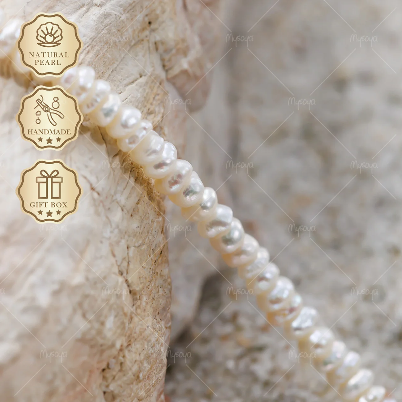MYSOYA White Mini Freshwater Pearl Necklace 3-4mm Gold Bubble Clasp, Gift Box, Summer Jewelry S558
MYSOYA White Mini Freshwater Pearl Necklace 3-4mm Gold Bubble Clasp, Gift Box, Summer Jewelry S558