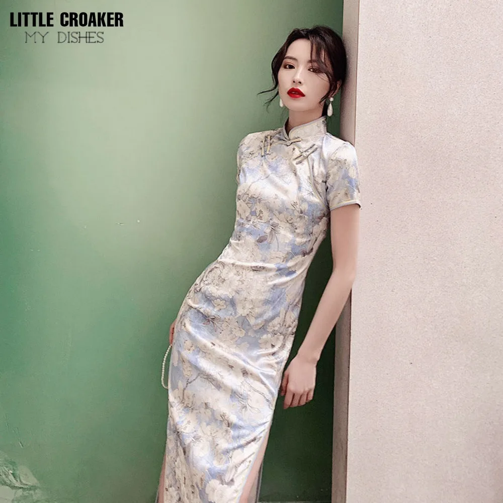 Women Qipao Youth 2023 Summer New Short Cheongsam Sleeve Chinese Style Retro Improved Girl Long Daily Dress
Women Qipao Youth 2023 Summer New Short Cheongsam Sleeve Chinese Style Retro Improved Girl Long Daily Dress