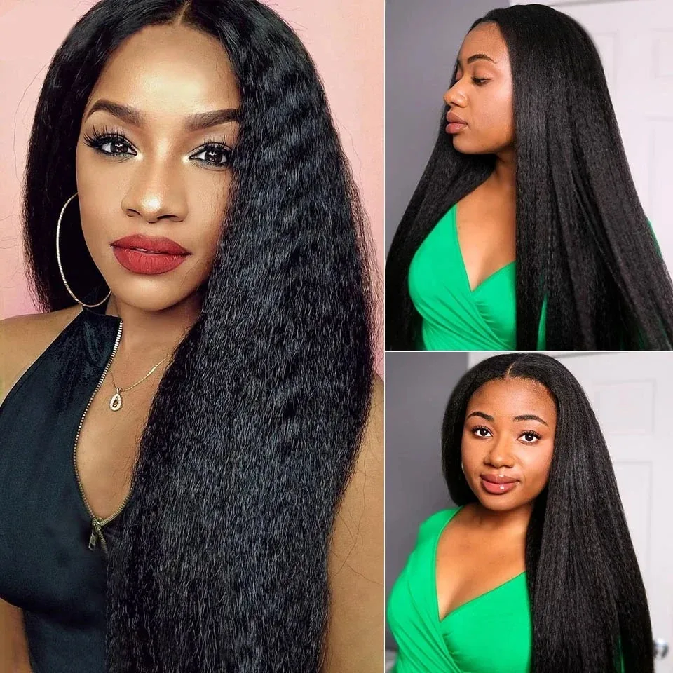 Lumiere Lace Front Wigs Kinky Straight Human Hair Wig HD Transparent Yaki Straight Lace Frontal Human Hair Wigs for Women
Lumiere Lace Front Wigs Kinky Straight Human Hair Wig HD Transparent Yaki Straight Lace Frontal Human Hair Wigs for Women