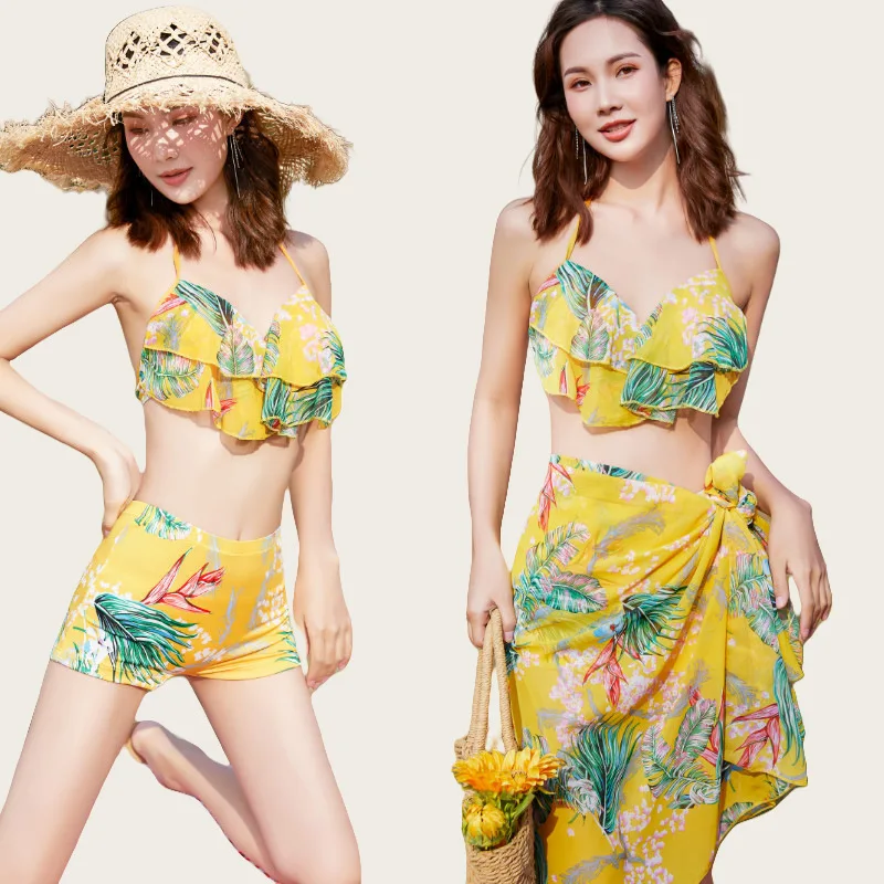 Swimsuit Bikini Sexy Ins Wind Concealing Meat and Slimming Beach 3-Piece Set Hot Spring Vacation Swimsuit
Swimsuit Bikini Sexy Ins Wind Concealing Meat and Slimming Beach 3-Piece Set Hot Spring Vacation Swimsuit