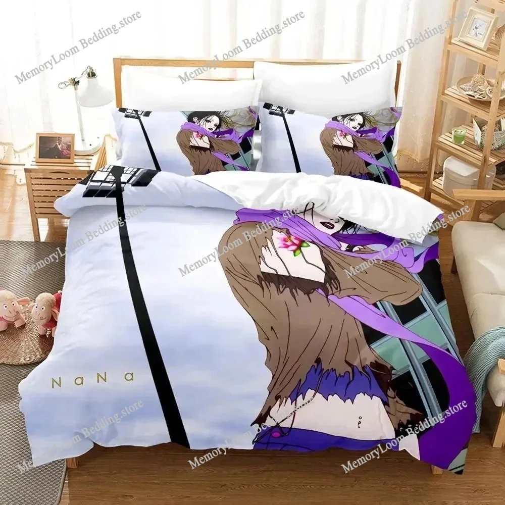 3D Printed Anime Vibrant NANA Bedding Set Duvet Cover Bedroom Cozy Comforter Single/Twin/King Size Quilt Cover Home Textiles
3D Printed Anime Vibrant NANA Bedding Set Duvet Cover Bedroom Cozy Comforter Single/Twin/King Size Quilt Cover Home Textiles