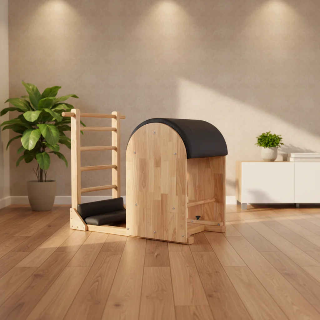 Deren Oak Wood Ldder Barrel Soft Leather Sponge Padded Pilates Equipment for Studio Use
Deren Oak Wood Ldder Barrel Soft Leather Sponge Padded Pilates Equipment for Studio Use