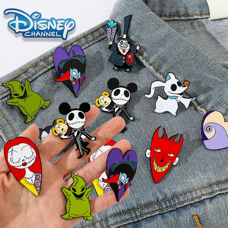 Disney Cute The Nightmare Before Christmas Metal Brooch Cartoon SallyJack Fashion Creative Personality Accessory for HolidayGift
Disney Cute The Nightmare Before Christmas Metal Brooch Cartoon SallyJack Fashion Creative Personality Accessory for HolidayGift