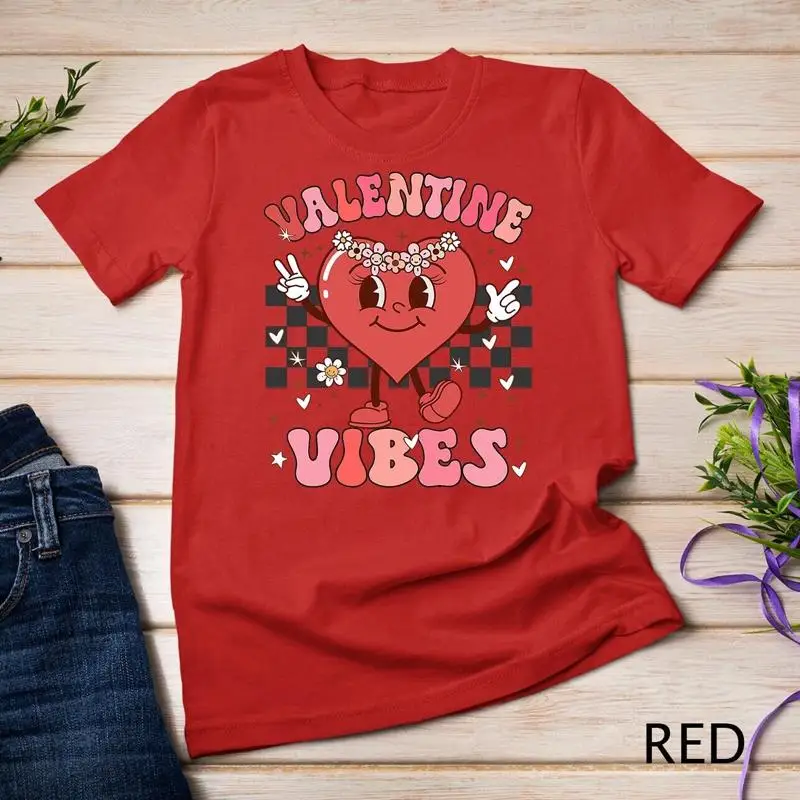 Женская футболка унисекс Groovy в клетку Valentine Vibes на День Святого Валентина для девочек
Женская футболка унисекс Groovy в клетку Valentine Vibes на День Святого Валентина для девочек
