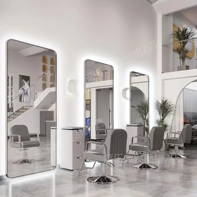 Salon-specific Hairdressing Mirror with Lighting Trimmed Edges All-in-one Design
Salon-specific Hairdressing Mirror with Lighting Trimmed Edges All-in-one Design