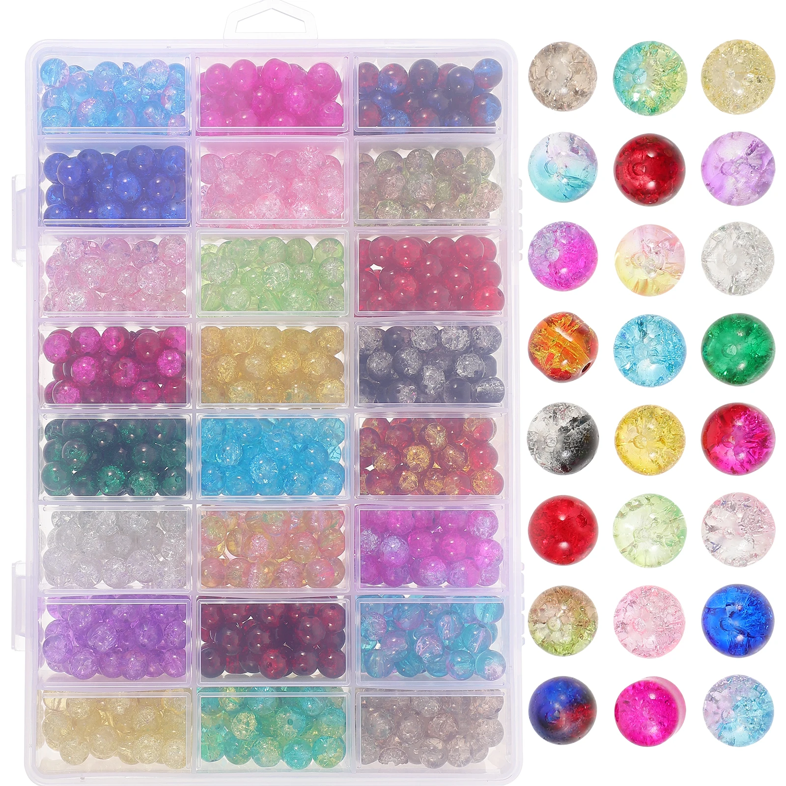1200 Pieces 8mm Glass Beads Jewelry Making Crafts Clear Decorative DIY Accessories Necklace Bracelet Project Bulk Beads
1200 Pieces 8mm Glass Beads Jewelry Making Crafts Clear Decorative DIY Accessories Necklace Bracelet Project Bulk Beads