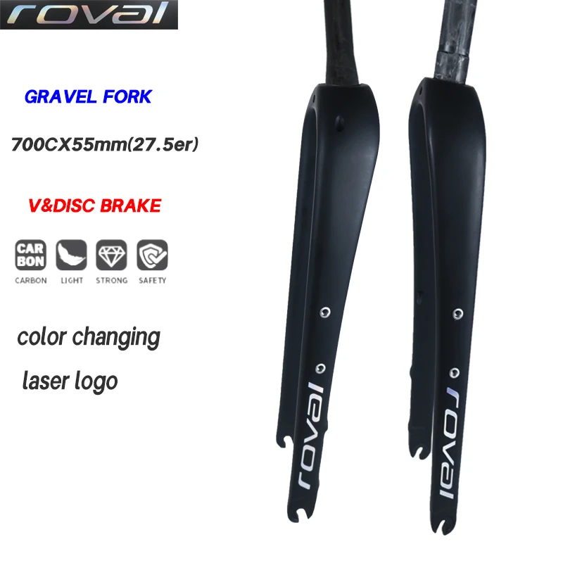 carbon fork Gravel Fork Cyclocross Carbon Road Bicycle Front Fork 700C*55C 1-1/8" Straight/Taper Tube Disc Brake
carbon fork Gravel Fork Cyclocross Carbon Road Bicycle Front Fork 700C*55C 1-1/8" Straight/Taper Tube Disc Brake