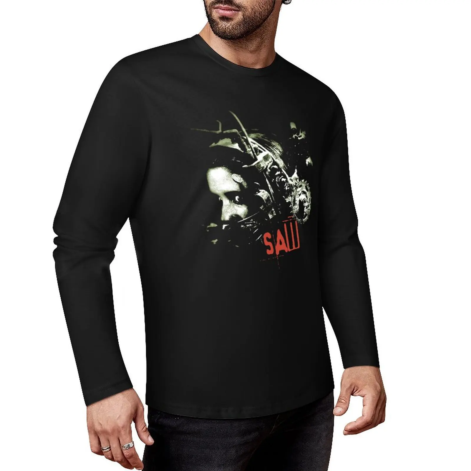 Vintage Saw Movie Long T-Shirt boys white t shirts Anime t-shirt black t shirts sweat shirt plain black t shirts men
Vintage Saw Movie Long T-Shirt boys white t shirts Anime t-shirt black t shirts sweat shirt plain black t shirts men