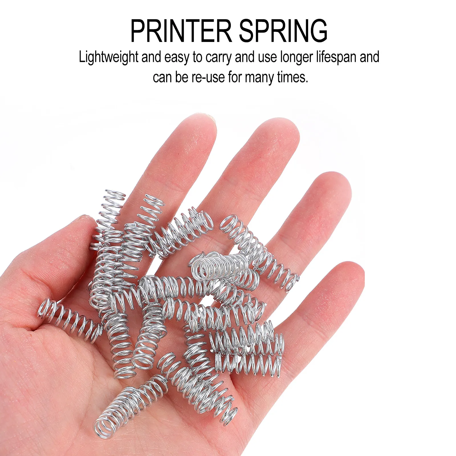 100Pcs Nickel Plated Compression Springs for 3D Printer Beds High Temp Resistant Strong Load Capacity Reusable Leveling Spring
100Pcs Nickel Plated Compression Springs for 3D Printer Beds High Temp Resistant Strong Load Capacity Reusable Leveling Spring