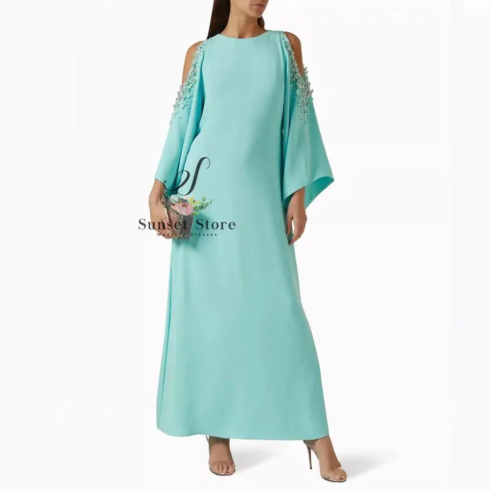 Customized Dew shoulder Beading Mermaid 2025 Slim Long Crepe Ocassion Gown Floor-Length Evening Dress فستان سهرة نسائي
Customized Dew shoulder Beading Mermaid 2025 Slim Long Crepe Ocassion Gown Floor-Length Evening Dress فستان سهرة نسائي