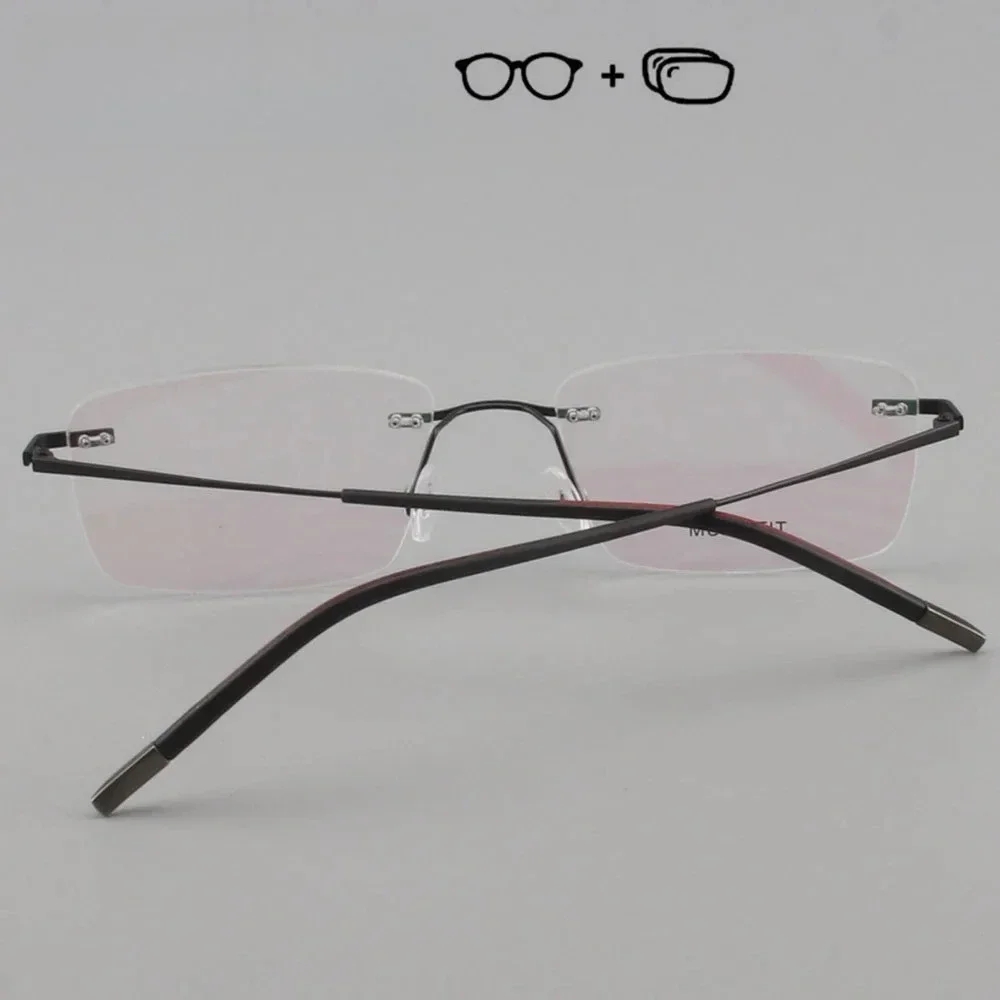 XUKA Prescription Anti Blue Light Titanium Rimless Glasses Optical Eyewear Single With Version Progressive Eyeglasses
XUKA Prescription Anti Blue Light Titanium Rimless Glasses Optical Eyewear Single With Version Progressive Eyeglasses