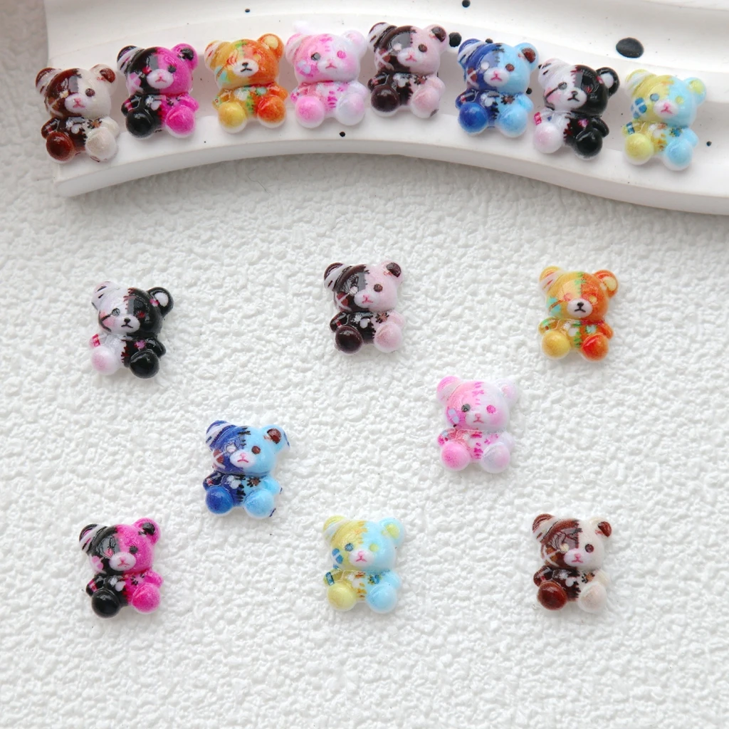 30pcs Mini Resin Bear Charms Flat Back Kawaii Animal Cabochons for DIY Phone Case Scrapbooking Hair Clip Jewelry Making Supplies
30pcs Mini Resin Bear Charms Flat Back Kawaii Animal Cabochons for DIY Phone Case Scrapbooking Hair Clip Jewelry Making Supplies