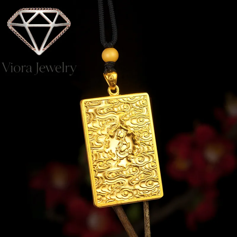 Viora Jewelry 5D Craft Necklace 24K Real Gold Men's Guanyin Large Pendant 9999 Seiko Dragon Royal Tag Necklace
Viora Jewelry 5D Craft Necklace 24K Real Gold Men's Guanyin Large Pendant 9999 Seiko Dragon Royal Tag Necklace