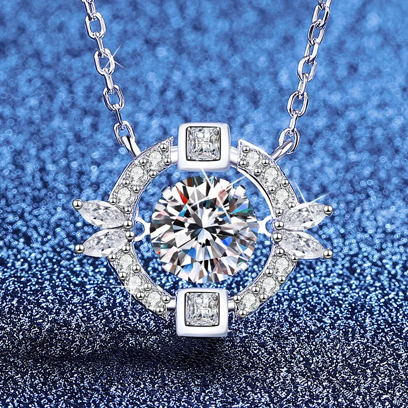 Platinum PT950 18K Gold Moissanite Necklace, Pulsating Ocean Heart Necklace, Women's Collarbone Chain, Light Luxury, Simple
Platinum PT950 18K Gold Moissanite Necklace, Pulsating Ocean Heart Necklace, Women's Collarbone Chain, Light Luxury, Simple
