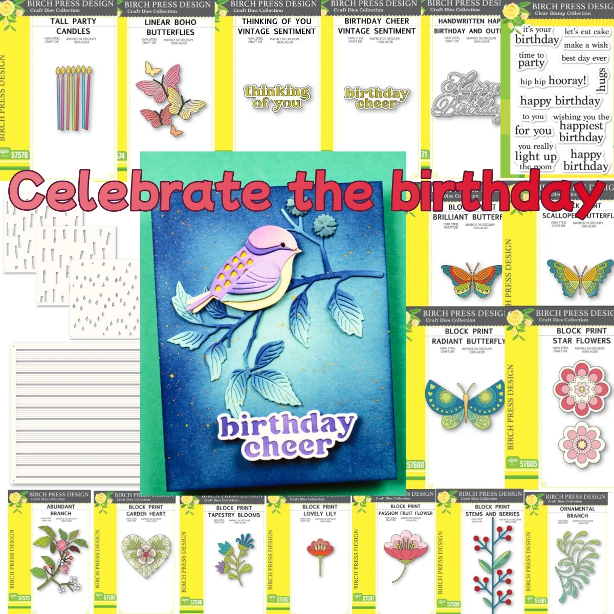 Birthday Cheer Vintage Letter Butterflies Metal Cutting Dies Clear Stamps Candle Stencil For DIY Greetings Scrapbook Craft 2026
Birthday Cheer Vintage Letter Butterflies Metal Cutting Dies Clear Stamps Candle Stencil For DIY Greetings Scrapbook Craft 2026