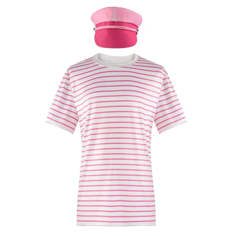 KKL3Adult Kid Movie Cosplay and White Striped Shirt Pink Sailor Outfits with Captain Hat k15[[
KKL3Adult Kid Movie Cosplay and White Striped Shirt Pink Sailor Outfits with Captain Hat k15[[