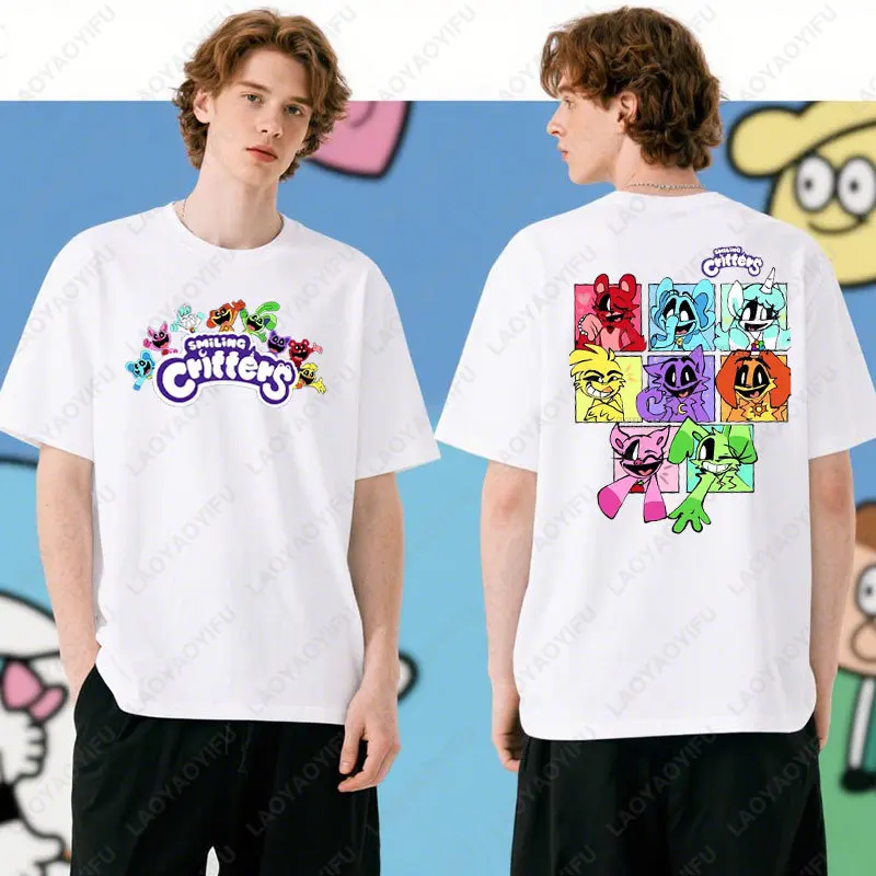 Smiling Critters Tshirt Kawaii Anime Cartoon Graphic Tee Terrifying Plush Little Animals Cotton Unisex Streetwear Summer Tops
Smiling Critters Tshirt Kawaii Anime Cartoon Graphic Tee Terrifying Plush Little Animals Cotton Unisex Streetwear Summer Tops