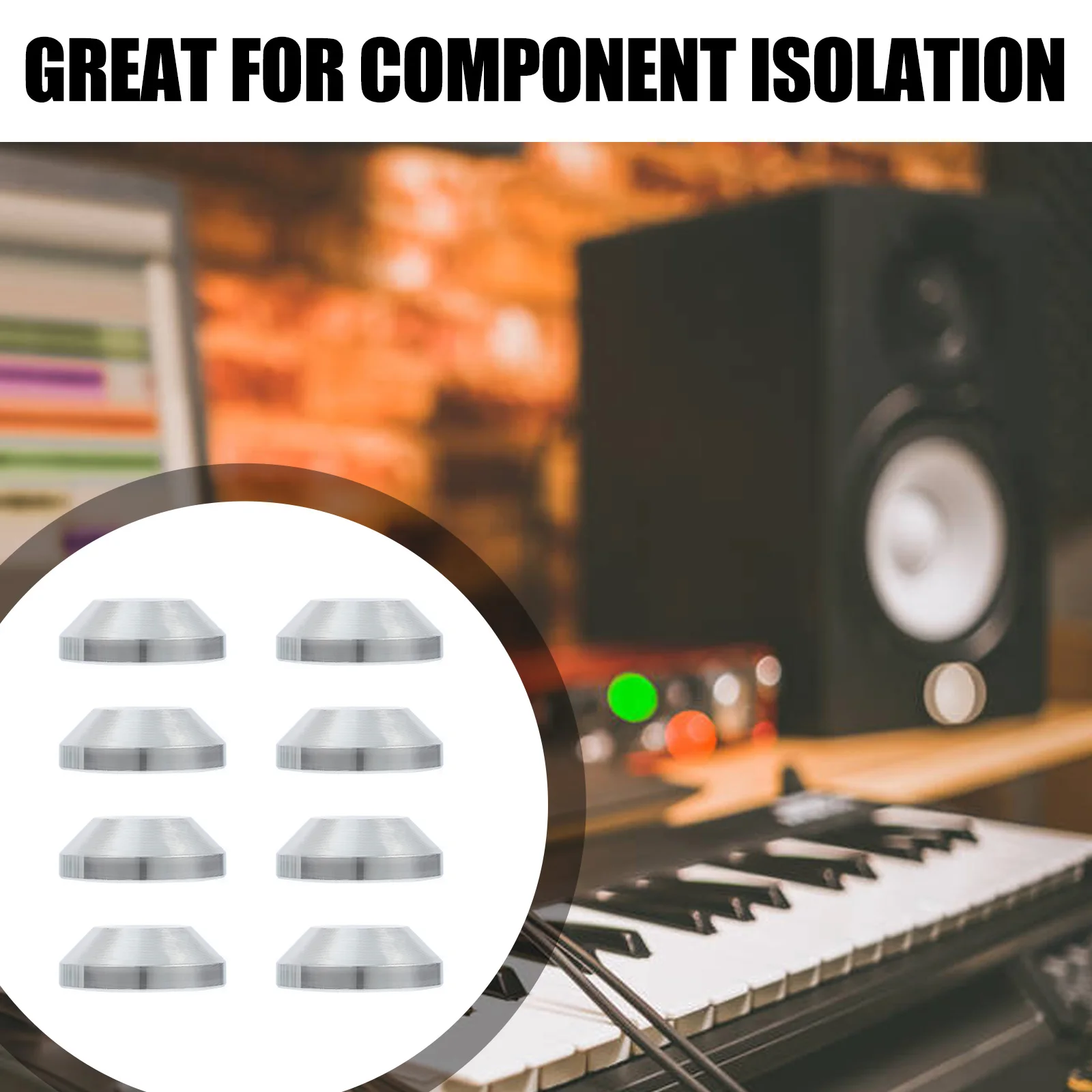 8PCS Speaker Mount Base Pad Isolation Spike Stand Foot Heavy Shockproof Mat Carbon Steel Durable Lightweight Protect Furniture
8PCS Speaker Mount Base Pad Isolation Spike Stand Foot Heavy Shockproof Mat Carbon Steel Durable Lightweight Protect Furniture