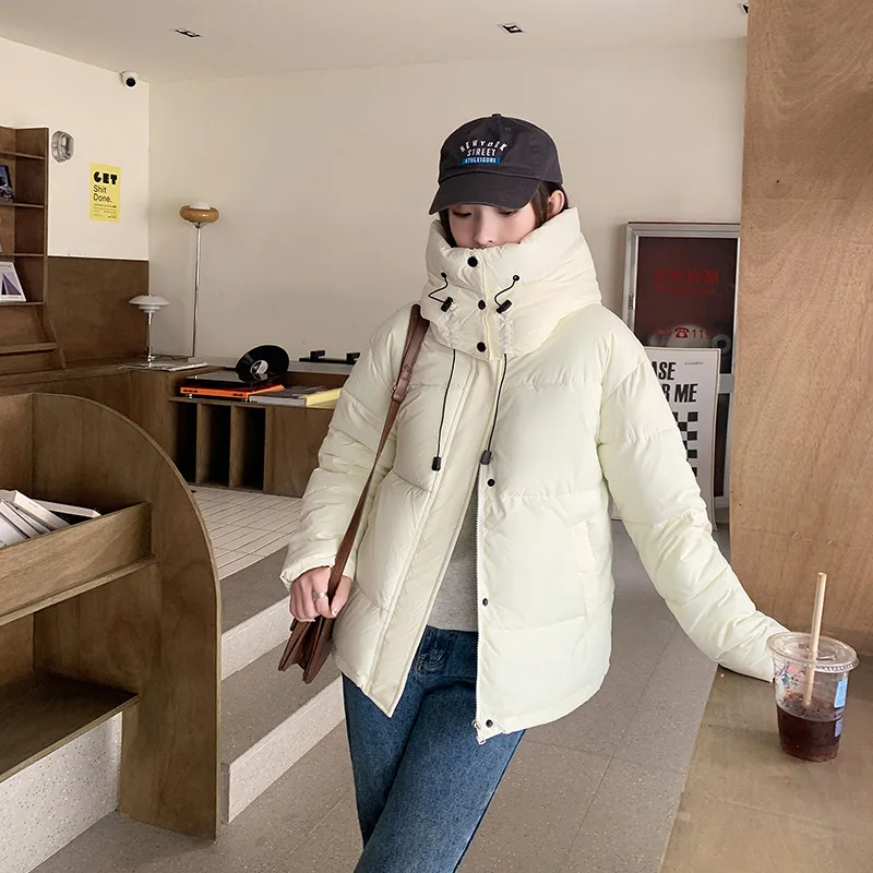 Новая сверхлегкая белая зимняя куртка, женская ветрозащитная парка с капюшоном на шнурке, верхняя одежда, универсальное студенческое пальто с хлопковой подкладкой
Новая сверхлегкая белая зимняя куртка, женская ветрозащитная парка с капюшоном на шнурке, верхняя одежда, универсальное студенческое пальто с хлопковой подкладкой