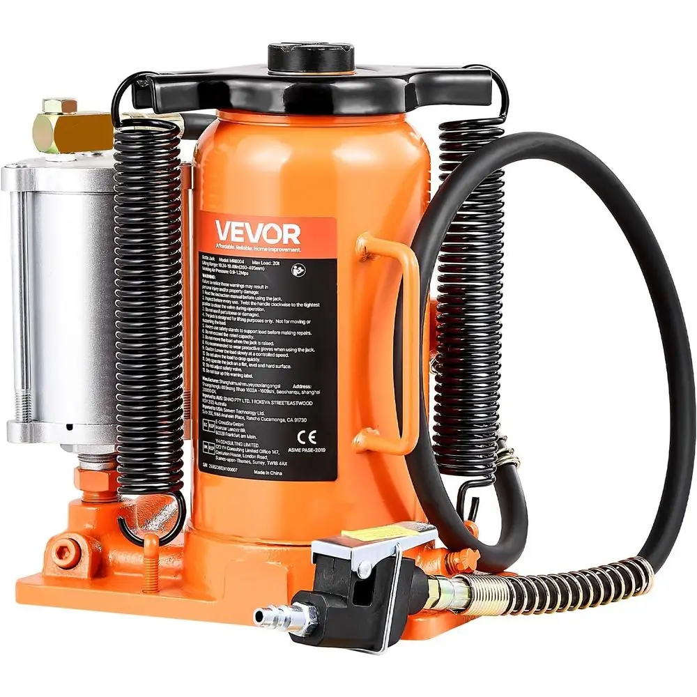 20 Ton Welded Air Hydraulic Jack, 10.4-19.7 Lifting Range, Manual & Air Pump Operation for Vehicle Repairs
20 Ton Welded Air Hydraulic Jack, 10.4-19.7 Lifting Range, Manual & Air Pump Operation for Vehicle Repairs
