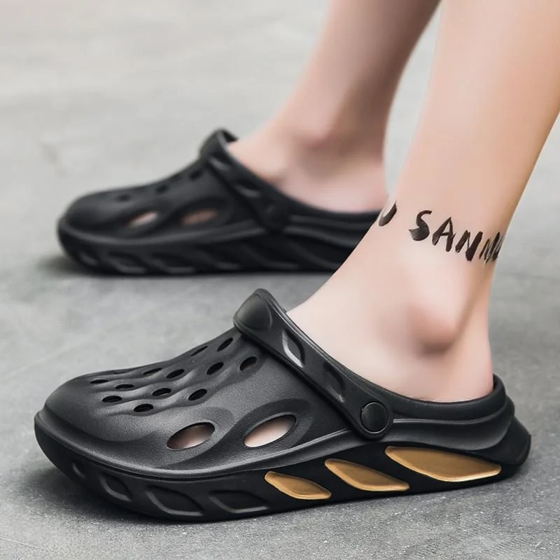 Men's Summer Outdoor Wear Clog Shoes Anti-Slip Driving Car Boot Slippers Two-Use Sports Beach Cool Breathable Flat Heel EVA
Men's Summer Outdoor Wear Clog Shoes Anti-Slip Driving Car Boot Slippers Two-Use Sports Beach Cool Breathable Flat Heel EVA