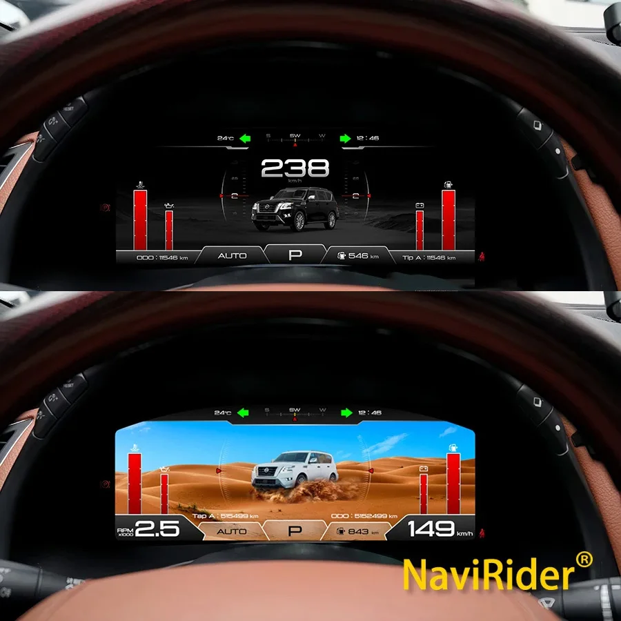 12.3" Linux For Nissan Patrol Y62 2015-2021 Full LCD Dashboard Digital Instrument Speedometer Head Car Virtual Cockpit Display
12.3" Linux For Nissan Patrol Y62 2015-2021 Full LCD Dashboard Digital Instrument Speedometer Head Car Virtual Cockpit Display