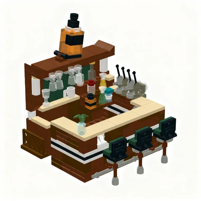 320PCS MOC Creative Model Cocktail Bar DIY Assembly Building Blocks Home Decor Display Birthday Gift Collectible Display Gift
320PCS MOC Creative Model Cocktail Bar DIY Assembly Building Blocks Home Decor Display Birthday Gift Collectible Display Gift