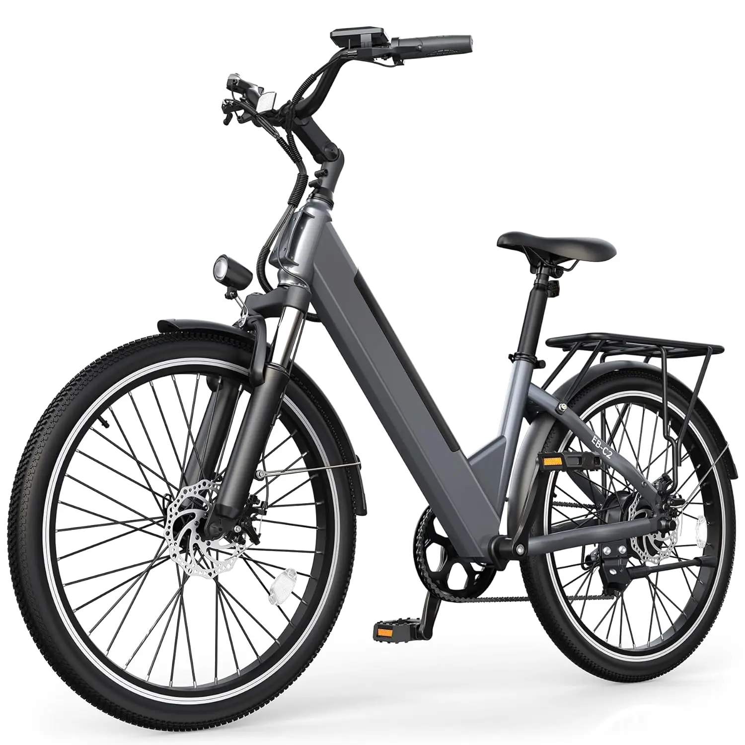 26" Step-Thru Electric Bike, 1000W Peak Motor 48V Battery, 50 Miles 20MPH, Adjustable Stem 7 Speed UL Certified, Customized
26" Step-Thru Electric Bike, 1000W Peak Motor 48V Battery, 50 Miles 20MPH, Adjustable Stem 7 Speed UL Certified, Customized