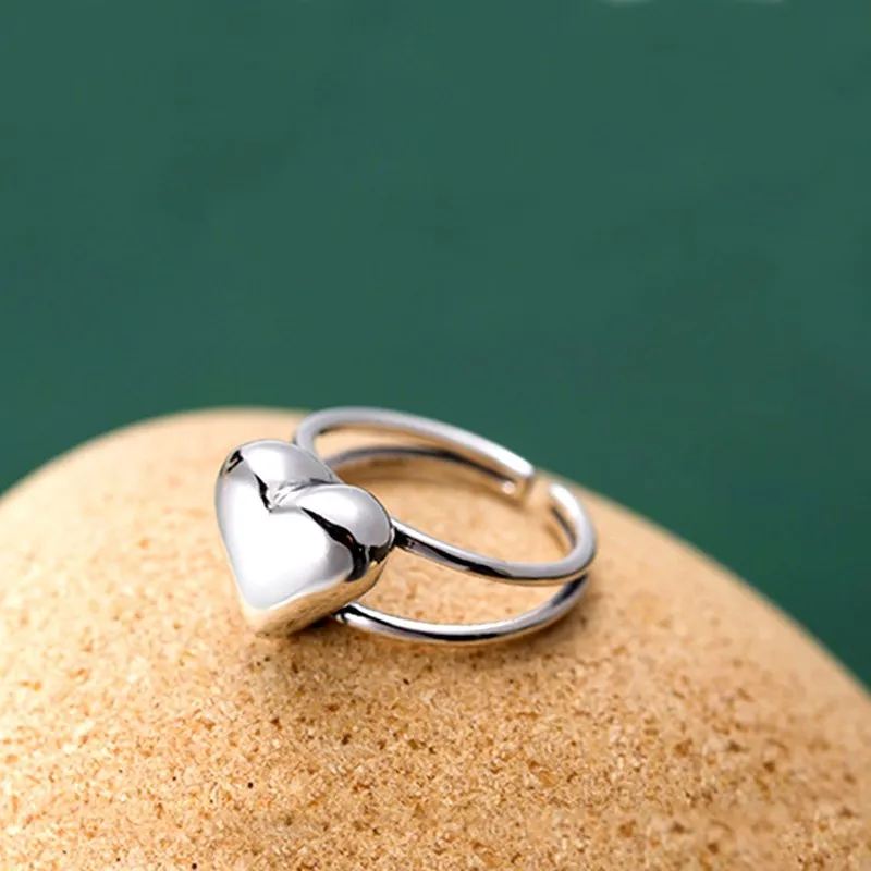 925 Sterling Silver Hollow Heart Adjustable Rings For Women Wedding Engagement Luxury Jewelry Accessories Jewellery Moneys 925
925 Sterling Silver Hollow Heart Adjustable Rings For Women Wedding Engagement Luxury Jewelry Accessories Jewellery Moneys 925