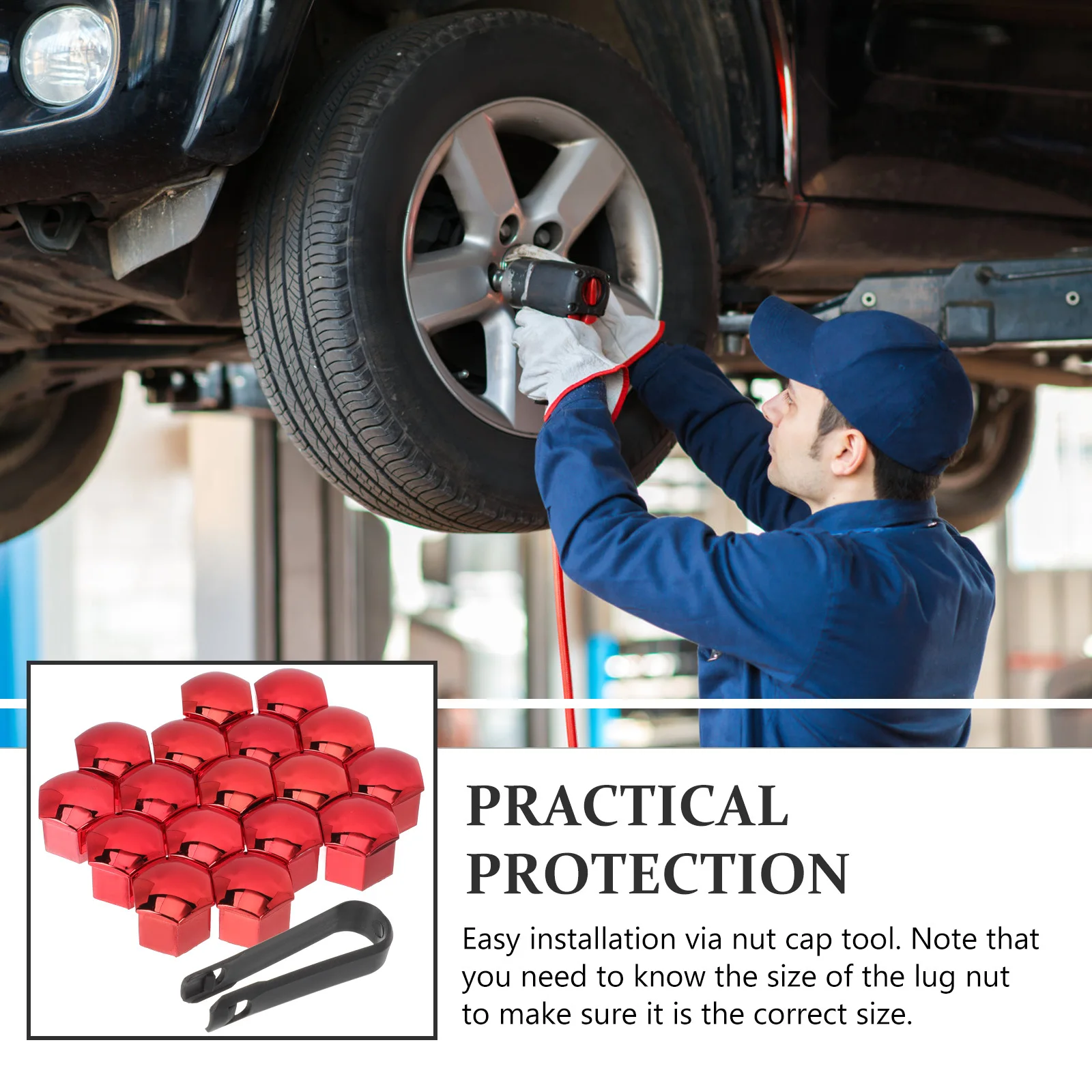 20Pcs Lug Nut Covers Strong Durable Material Rustproof Car Part Easy Fix and Repair Lug Nut Covers Car Exterior Accessories
20Pcs Lug Nut Covers Strong Durable Material Rustproof Car Part Easy Fix and Repair Lug Nut Covers Car Exterior Accessories