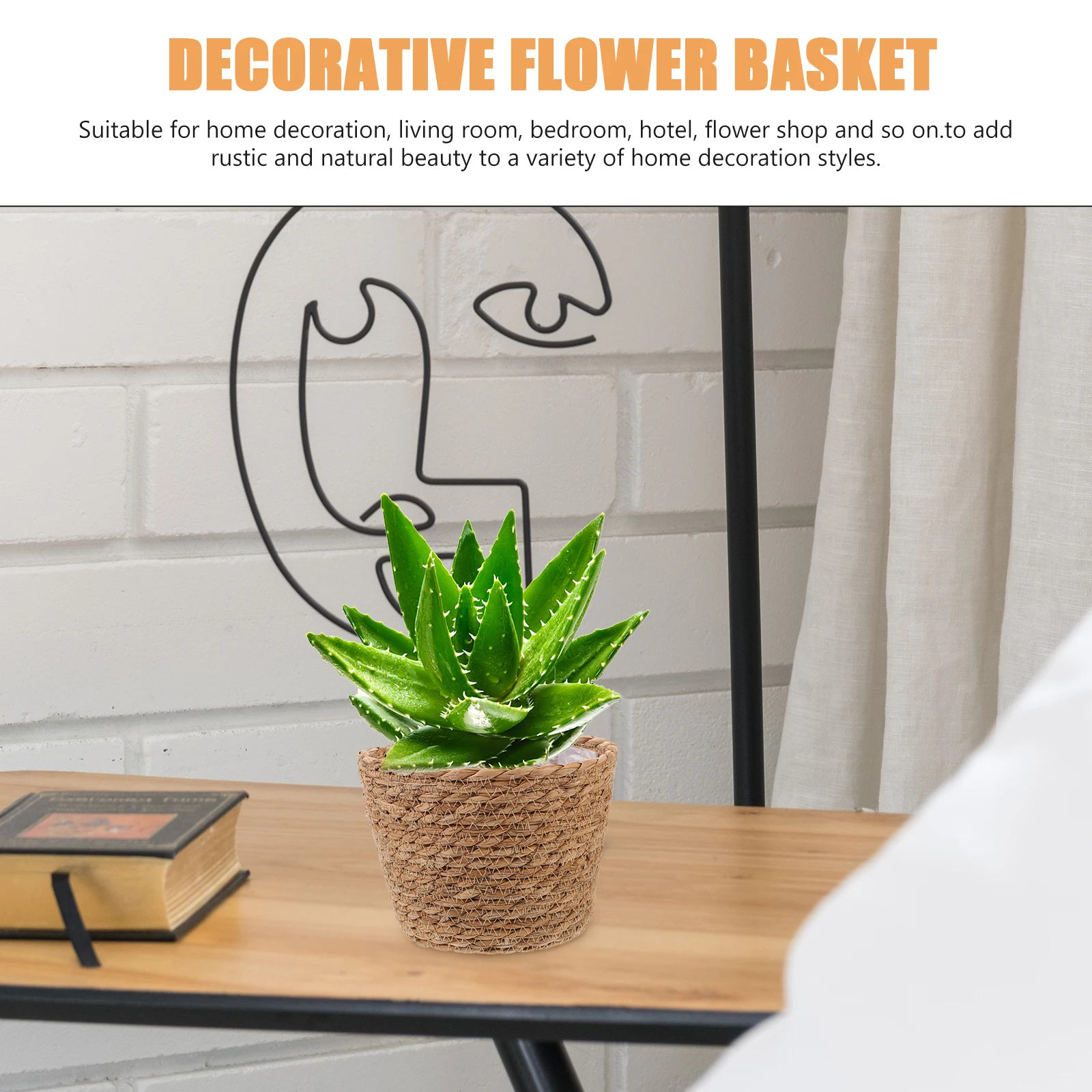 2pcs Straw Woven Flower Basket Handmade Plant Storage Basket For Indoor Decor Farmhouse Rustic Planter Baskets
2pcs Straw Woven Flower Basket Handmade Plant Storage Basket For Indoor Decor Farmhouse Rustic Planter Baskets