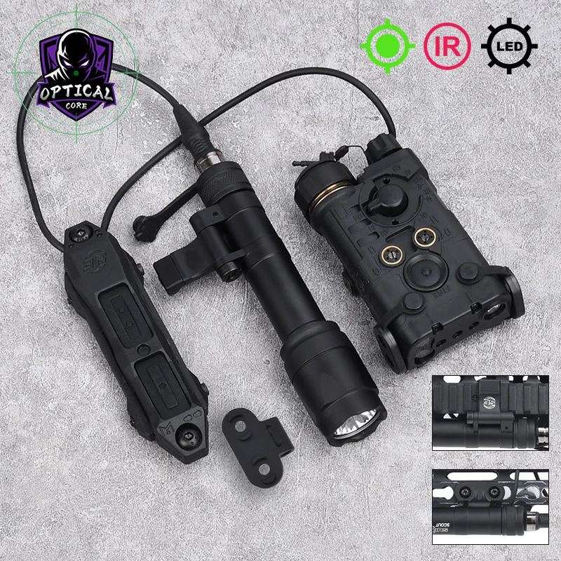 WADSN Tactical NGAL Red Dot Laser White Light IR & M340A/M640C Scout Light Flashlight & Dual Remote Pressure Button Switch Set
WADSN Tactical NGAL Red Dot Laser White Light IR & M340A/M640C Scout Light Flashlight & Dual Remote Pressure Button Switch Set