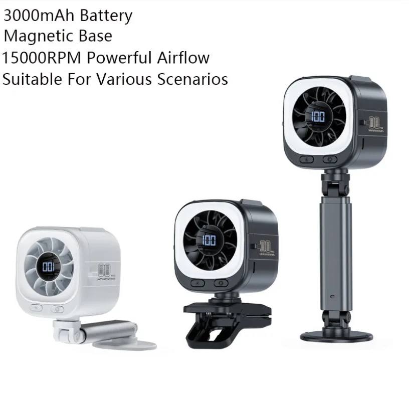6 In 1 Stroller Fan Portable Handheld 15000RPM Brushless Rechargeable Magnetic Clip 3000mAh Type-C Phone Holder for Home Outdoor
6 In 1 Stroller Fan Portable Handheld 15000RPM Brushless Rechargeable Magnetic Clip 3000mAh Type-C Phone Holder for Home Outdoor