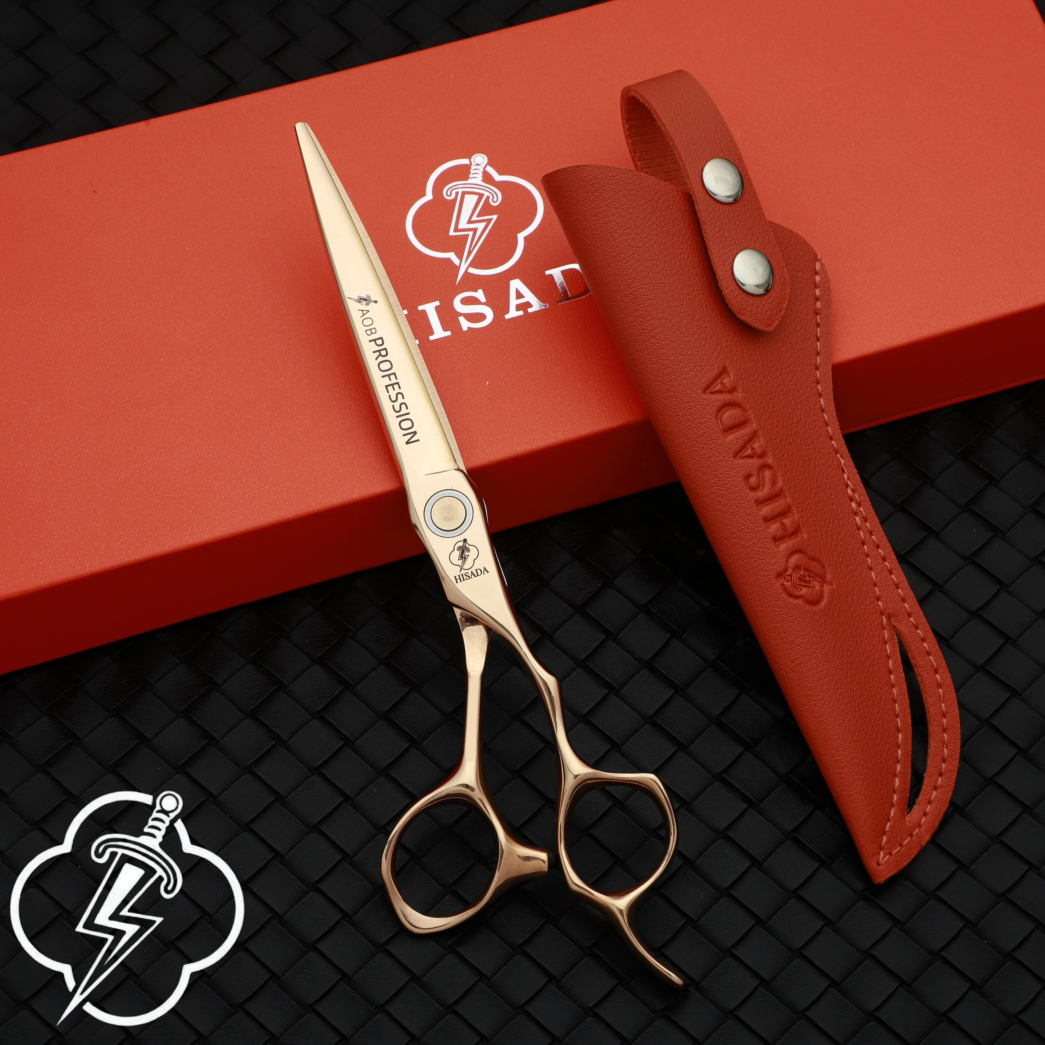 HISADA High-end gold Hairdressing scissors 6.2/6.7 inch VG10 Material professional barber scissors High-end Haircut Tools
HISADA High-end gold Hairdressing scissors 6.2/6.7 inch VG10 Material professional barber scissors High-end Haircut Tools