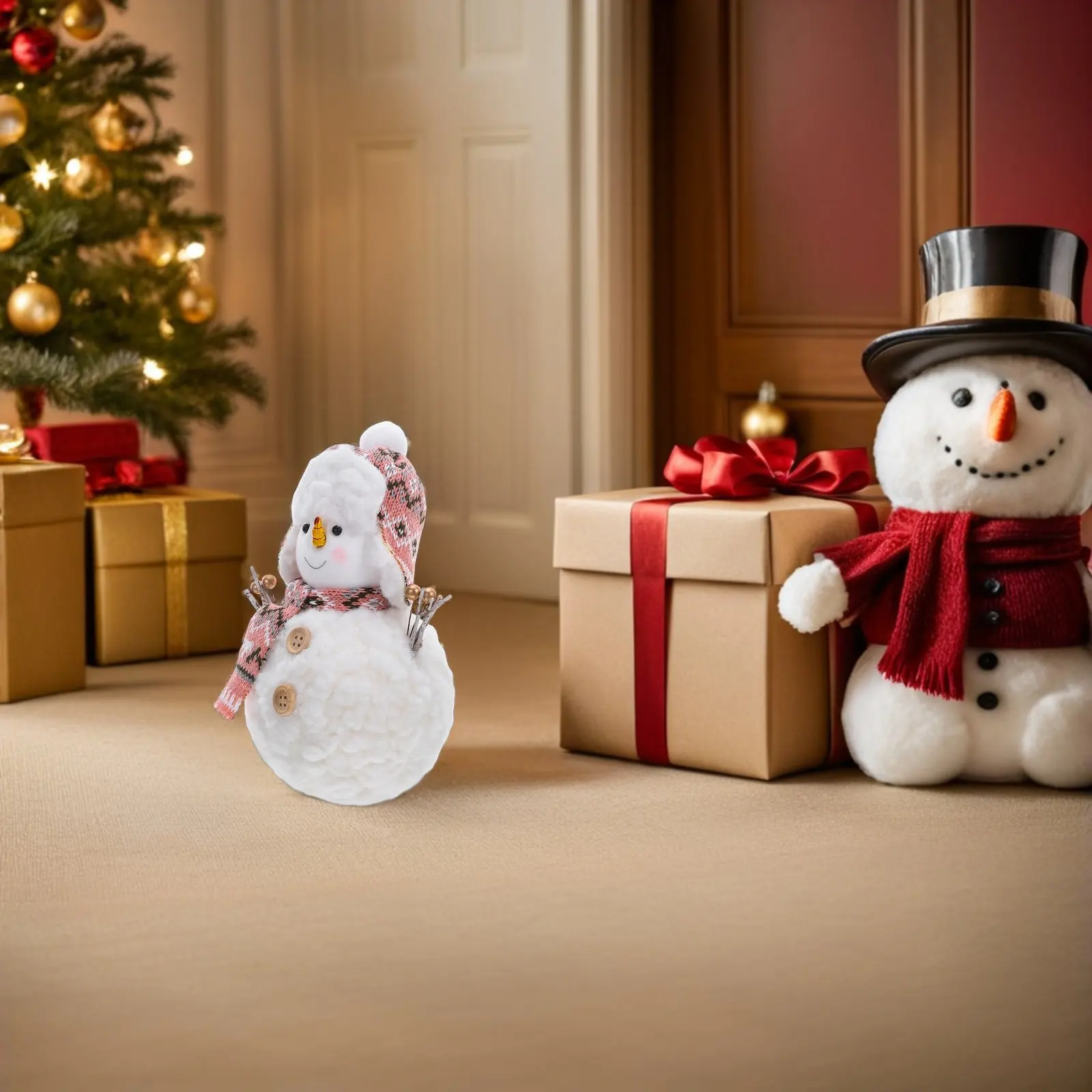 18Cm Festive Snowman Table Decor for Living Room Bedroom Christmas Mantel Shelf Sitter Warm Holiday Atmosphere Indoor Decoration
18Cm Festive Snowman Table Decor for Living Room Bedroom Christmas Mantel Shelf Sitter Warm Holiday Atmosphere Indoor Decoration