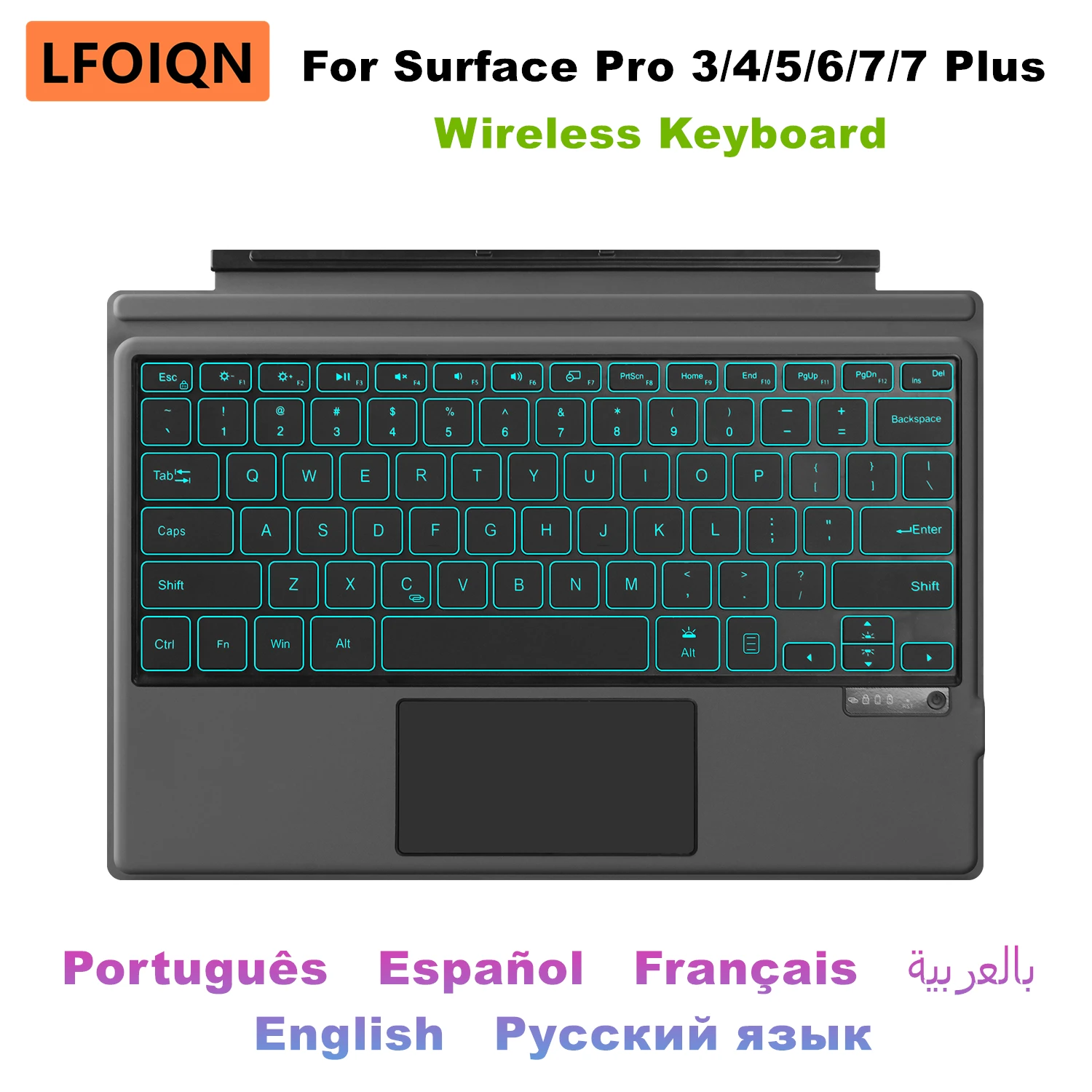 Чехол-клавиатура LFOIQN с подсветкой для Microsoft Surface Pro 3 4 5 6 7+ 7 Plus 12,3 дюйма, магнитный чехол для планшета, беспроводной трекпад
Чехол-клавиатура LFOIQN с подсветкой для Microsoft Surface Pro 3 4 5 6 7+ 7 Plus 12,3 дюйма, магнитный чехол для планшета, беспроводной трекпад