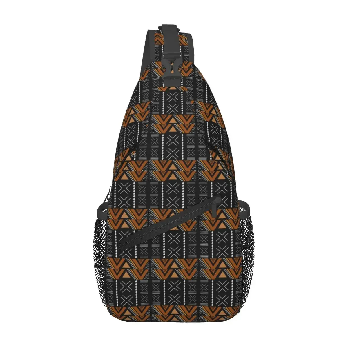 African Mud Cloth Bogolan Design Chest Bag Men Sling Crossbody Backpack Chest Bag Travel Hiking Daypack Shoulder Bag
African Mud Cloth Bogolan Design Chest Bag Men Sling Crossbody Backpack Chest Bag Travel Hiking Daypack Shoulder Bag