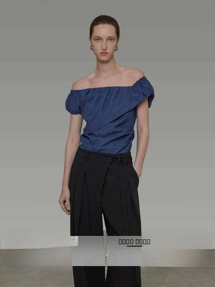 Unspoken Asymmetric oulder ort Sve Slim Fit Women's irt Spring 2026 Faion High-End Feelings Top Commute Sle
Unspoken Asymmetric oulder ort Sve Slim Fit Women's irt Spring 2026 Faion High-End Feelings Top Commute Sle