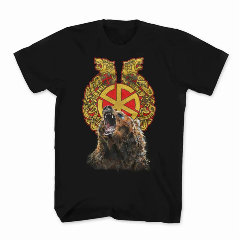 Russian Orthodox Slavic Kolovrat Rune Bear Amulets T-Shirt Short Sleeve Casual 100% Cotton O-Neck Summer Mens T-shirt Size S-3XL
Russian Orthodox Slavic Kolovrat Rune Bear Amulets T-Shirt Short Sleeve Casual 100% Cotton O-Neck Summer Mens T-shirt Size S-3XL