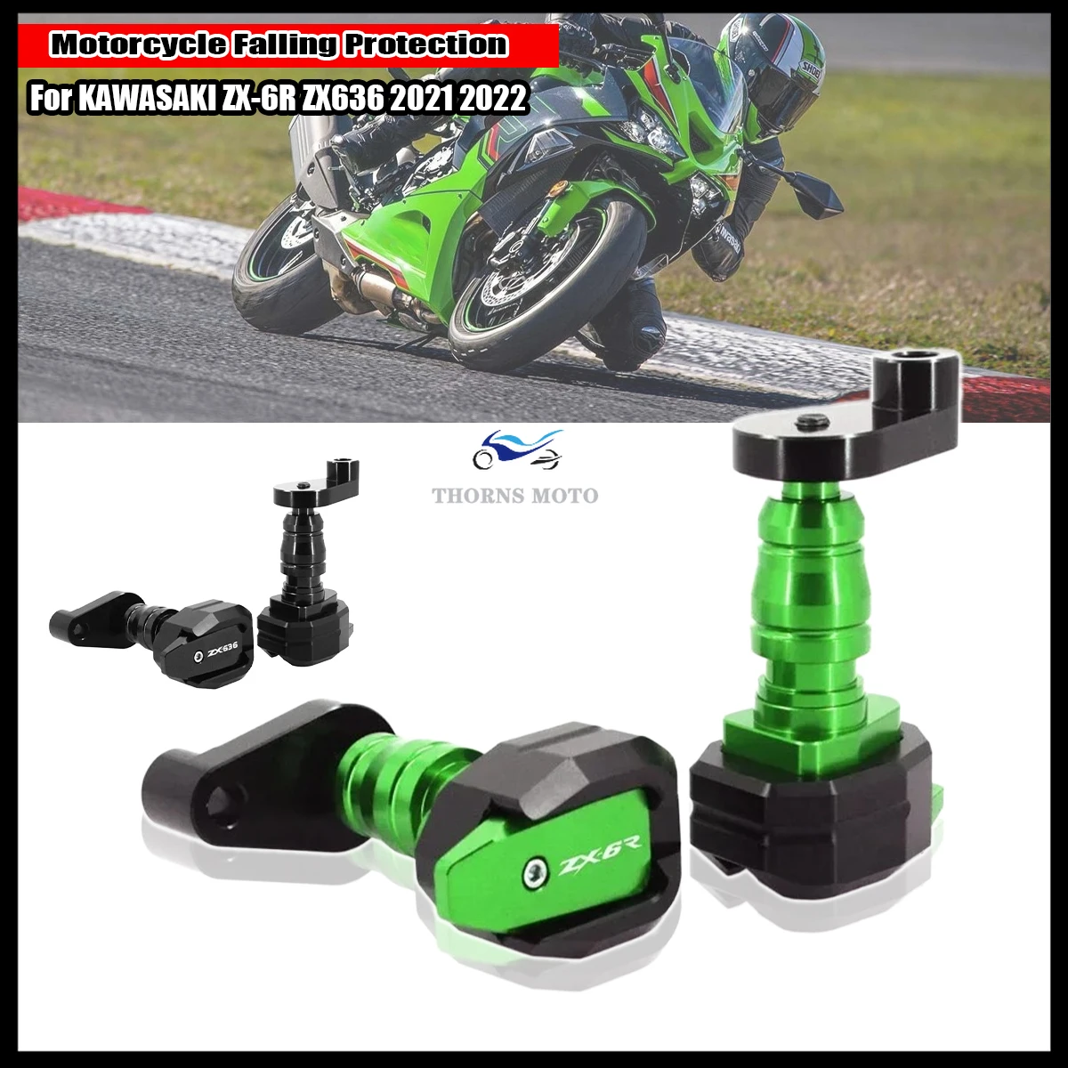For KAWASAKI ZX-6R ZX6R ZX 6R 636 ZX636 2005-2022 Hot High Quality Motorcycle Crash Protector CNC Engine Cover Frame Sliders
For KAWASAKI ZX-6R ZX6R ZX 6R 636 ZX636 2005-2022 Hot High Quality Motorcycle Crash Protector CNC Engine Cover Frame Sliders