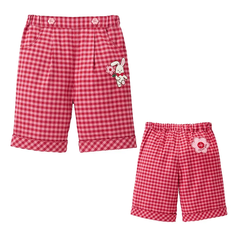 Autumn Girls Casual Pants Cartoon Rabbit Flower Embroidery Lace Plaid Capris Girl Pant Shorts Baby Girl Clothes Roupa Infantil
Autumn Girls Casual Pants Cartoon Rabbit Flower Embroidery Lace Plaid Capris Girl Pant Shorts Baby Girl Clothes Roupa Infantil