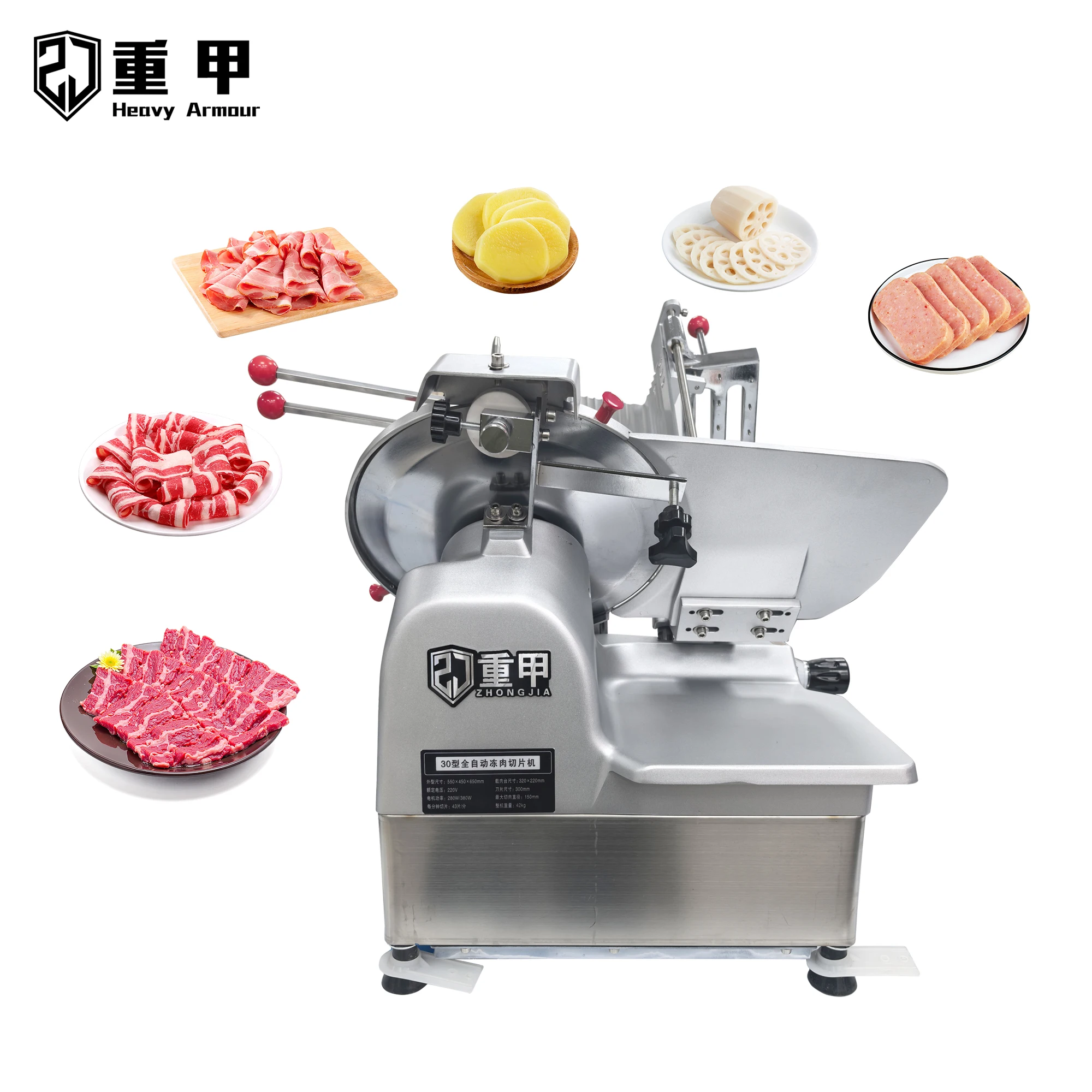 High-Power 660W 12-Inch Commercial Electric Automatic Frozen-Meat Slicer For Kitchen Use
High-Power 660W 12-Inch Commercial Electric Automatic Frozen-Meat Slicer For Kitchen Use