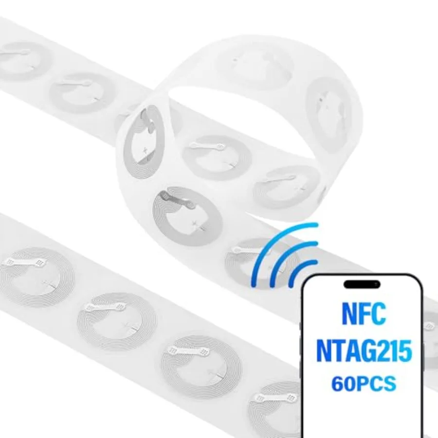 Pcs NFC Stickers/NFC Tag, NTAG215 Chip, Transparent Waterproof and Rewritable, 504 Bytes Memory NFC/RFID Tags, Compatible with
Pcs NFC Stickers/NFC Tag, NTAG215 Chip, Transparent Waterproof and Rewritable, 504 Bytes Memory NFC/RFID Tags, Compatible with