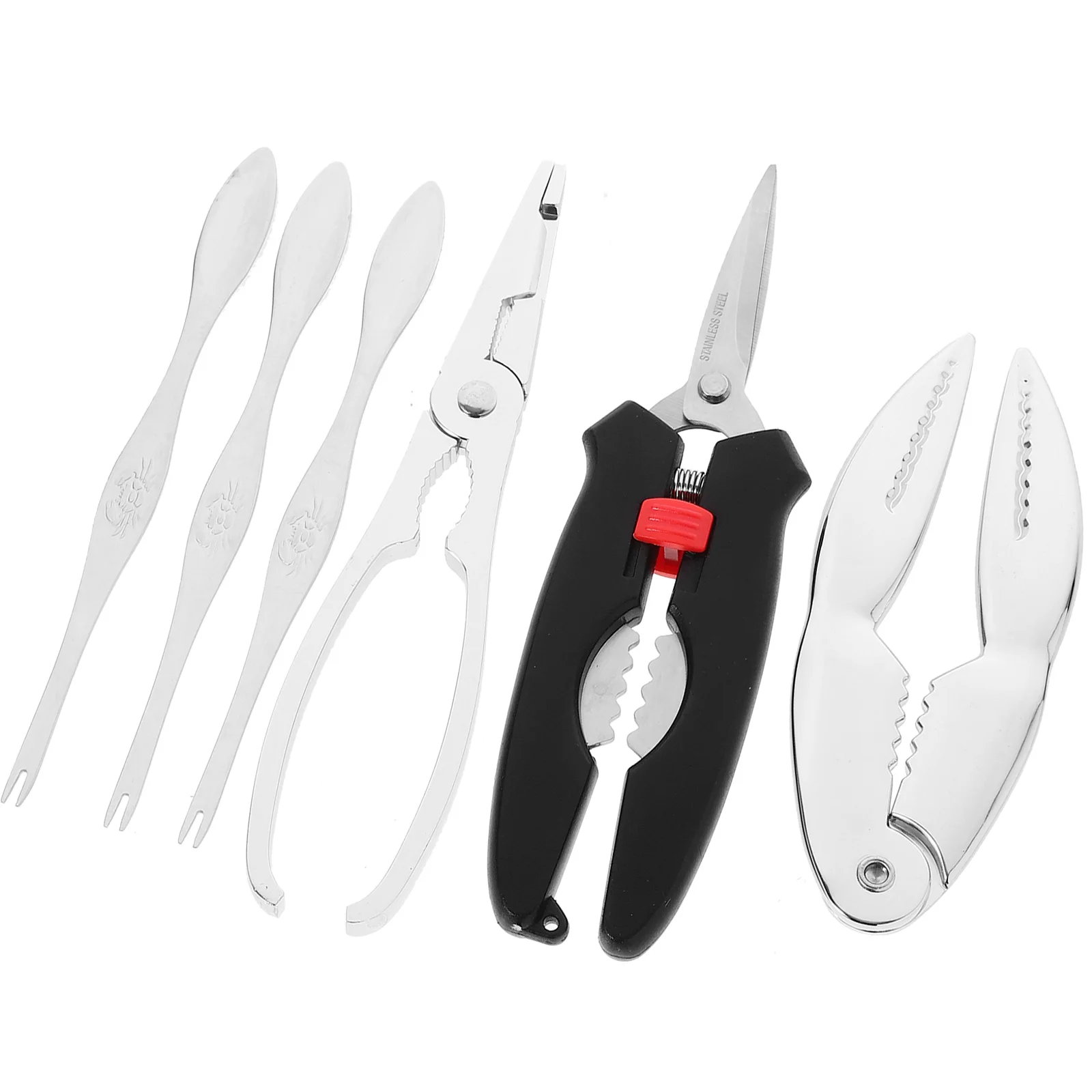 6pcs Crab Peeling Tools Rustproof Stainless Steel Seafood Eating Set Nut Gift for Lovers Crabbing Equipment Kit
6pcs Crab Peeling Tools Rustproof Stainless Steel Seafood Eating Set Nut Gift for Lovers Crabbing Equipment Kit