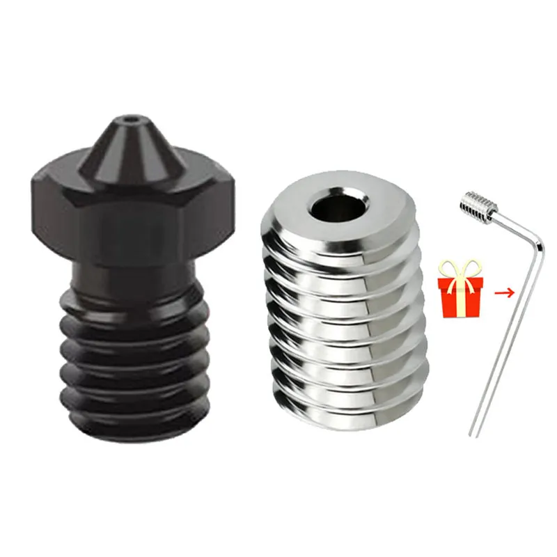 Переходная трубка с медным покрытием и насадкой V6 из закаленной стали и латуни для аксессуаров для 3D-принтеров E3D Volcano
Переходная трубка с медным покрытием и насадкой V6 из закаленной стали и латуни для аксессуаров для 3D-принтеров E3D Volcano