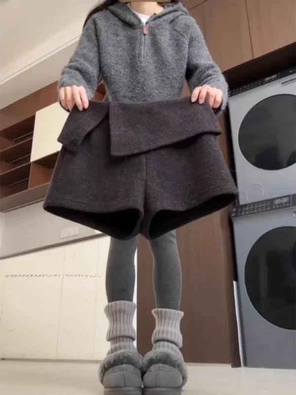 plus Size Women's Deep Grey Woolen Slit Casual Shorts Autumn Winter Style High Waist Straight Leg Pants Commute Friendly Hot ...
plus Size Women's Deep Grey Woolen Slit Casual Shorts Autumn Winter Style High Waist Straight Leg Pants Commute Friendly Hot ...