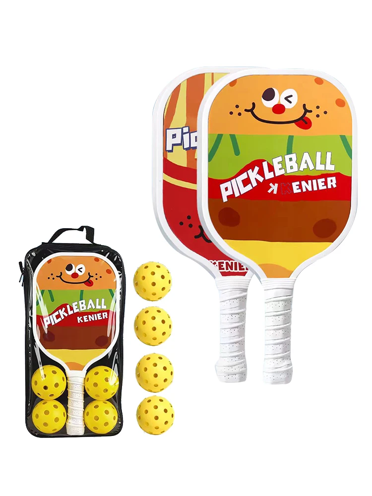 Cute 2-Pack Pickleball Paddles Set with 4 BallsLightweight Durable Racket Anti-Slip Grip Outdoor Sports for Family
Cute 2-Pack Pickleball Paddles Set with 4 BallsLightweight Durable Racket Anti-Slip Grip Outdoor Sports for Family