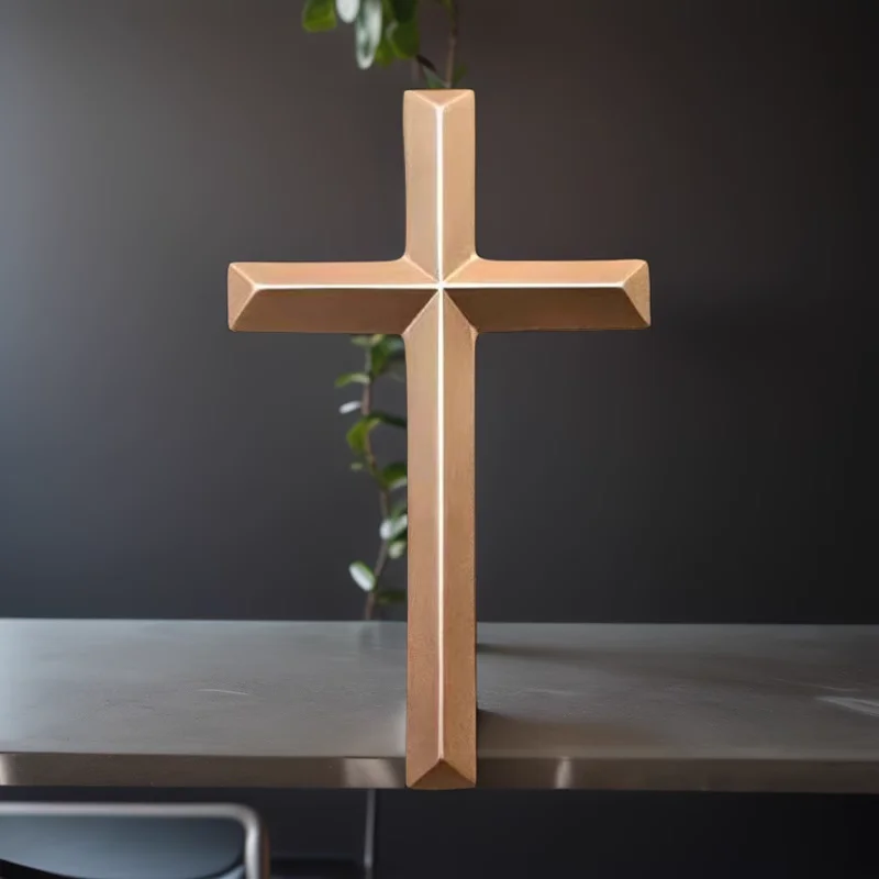 Golden three-dimensional cross Solid wood wall hanging Door pendant Home jewelry Cross living room wall decoration Gift items
Golden three-dimensional cross Solid wood wall hanging Door pendant Home jewelry Cross living room wall decoration Gift items