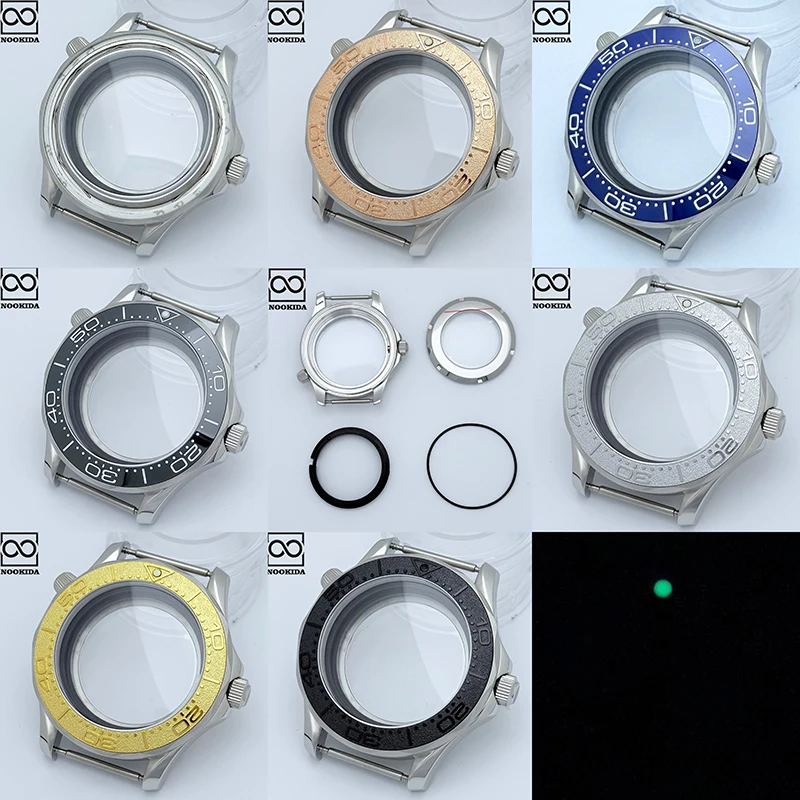 NOOKIDA 42mm Sapphire Glass Green Luminous High Quality Men Watch Case fit NH35/NH36 Movement 21mm Strap Watch Accessories
NOOKIDA 42mm Sapphire Glass Green Luminous High Quality Men Watch Case fit NH35/NH36 Movement 21mm Strap Watch Accessories