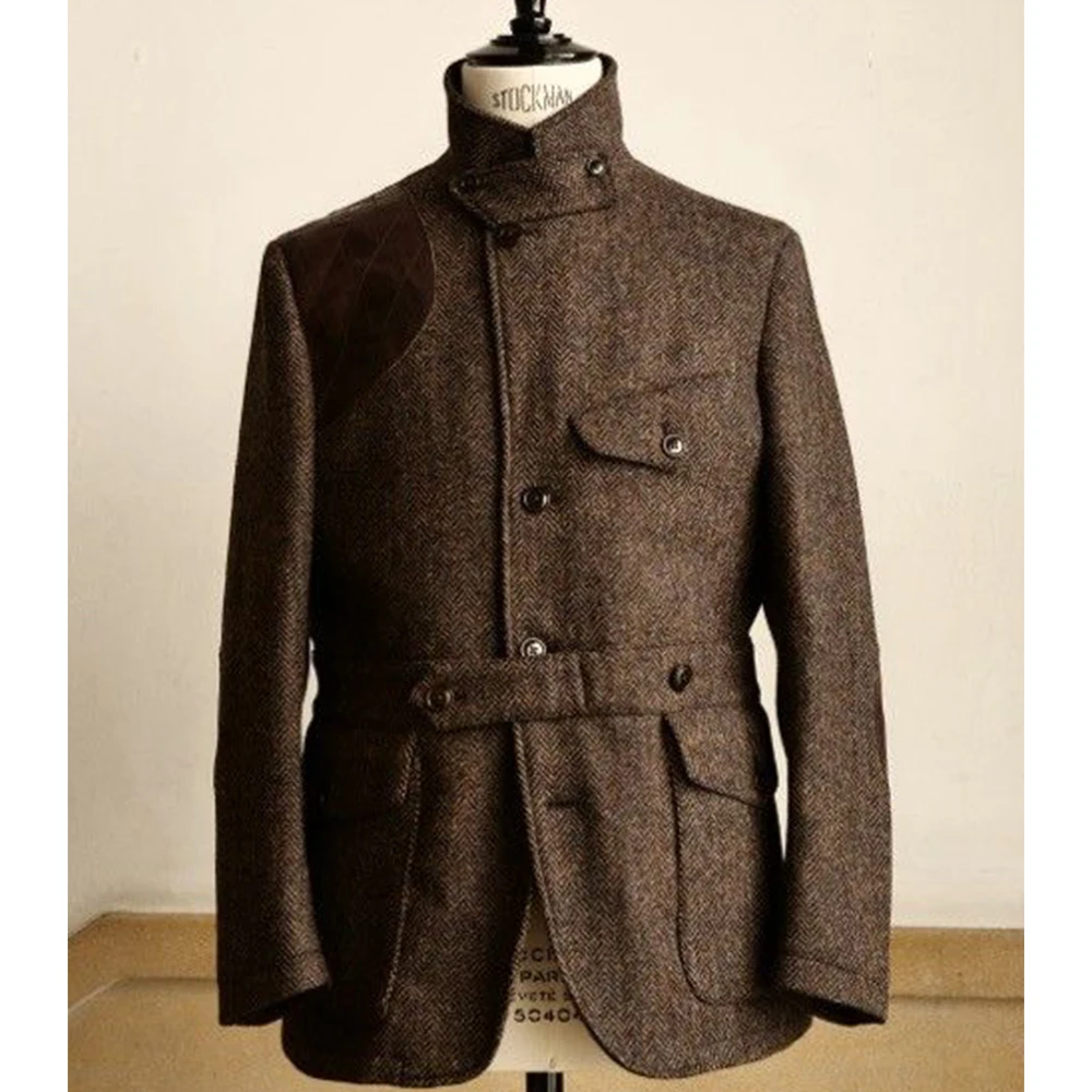 Men Herringbone Suit Jacket Blazer Single Breasted Casual Fashion Slim Fit Comfortable Elegant Mens Jacket Business Office Wear 
Men Herringbone Suit Jacket Blazer Single Breasted Casual Fashion Slim Fit Comfortable Elegant Mens Jacket Business Office Wear